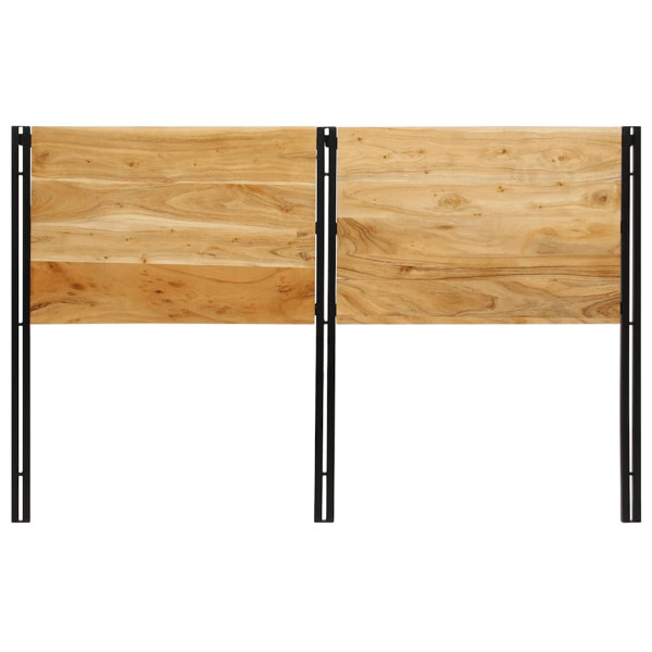 Cabecero 160 cm Madera Maciza Acacia y Hierro M 4