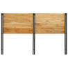 Cabecero 160 cm Madera Maciza Acacia y Hierro 4