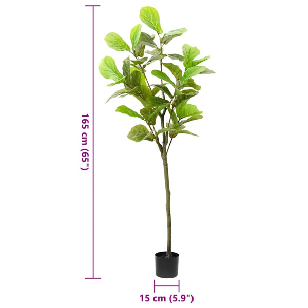 Árbol ficus artificial 48 hojas verde 165 cm M 5