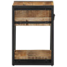 Mesita de noche madera maciza de mango 40x35x50 cm 4