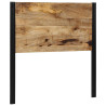 Cabecero 100 cm Madera Maciza Mango y Hierro 2