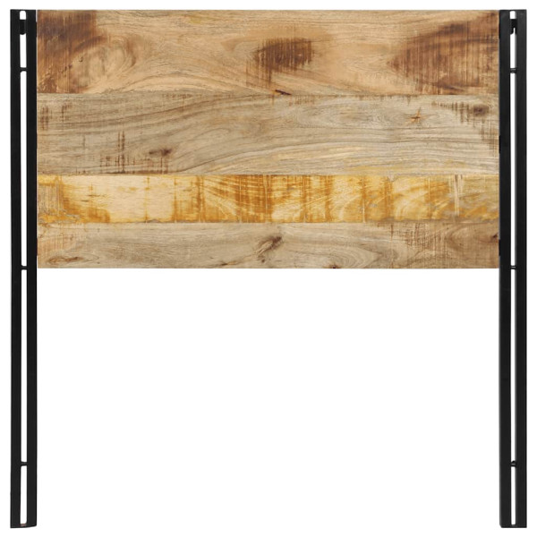 Cabecero 100 cm Madera Maciza Mango y Hierro M 4