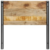 Cabecero 100 cm Madera Maciza Mango y Hierro 4