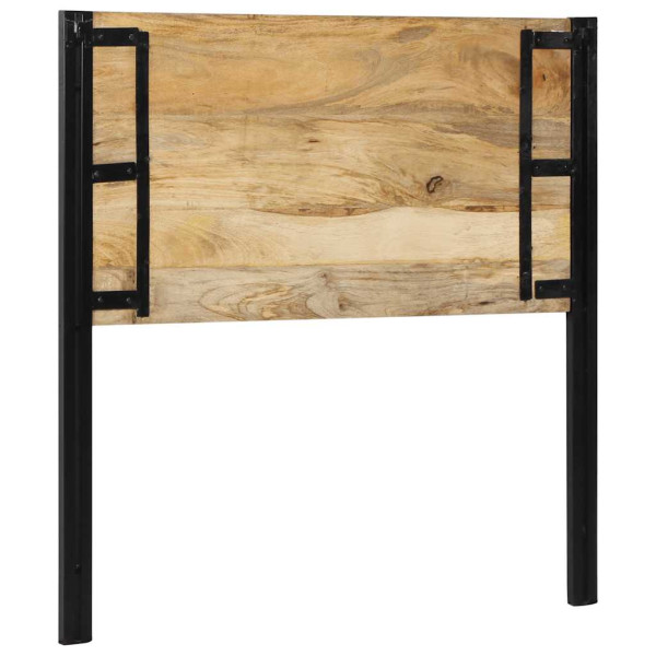 Cabecero 100 cm Madera Maciza Mango y Hierro M 5