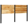 Cabeceira de cama 180 cm madeira de acácia maciça/ferro 3