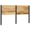 Cabecero 180 cm Madera Maciza Mango y Hierro 2