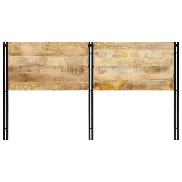 Cabecero 180 cm Madera Maciza Mango y Hierro M 4