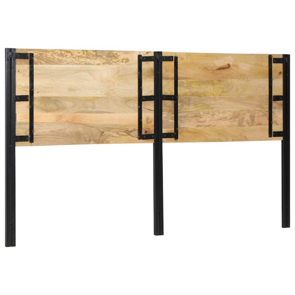 Cabecero 180 cm Madera Maciza Mango y Hierro M 5