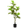 Árbol ficus artificial 30 hojas verde 125 cm 1