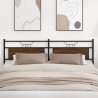 Cabeceira de cama 193cm derivados madeira/aço carvalho castanho 1