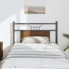Cabeceira de cama 80 cm derivados madeira/aço carvalho castanho 1