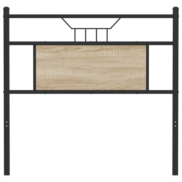 Cabeceira de cama 75cm derivados de madeira/aço carvalho sonoma M 4
