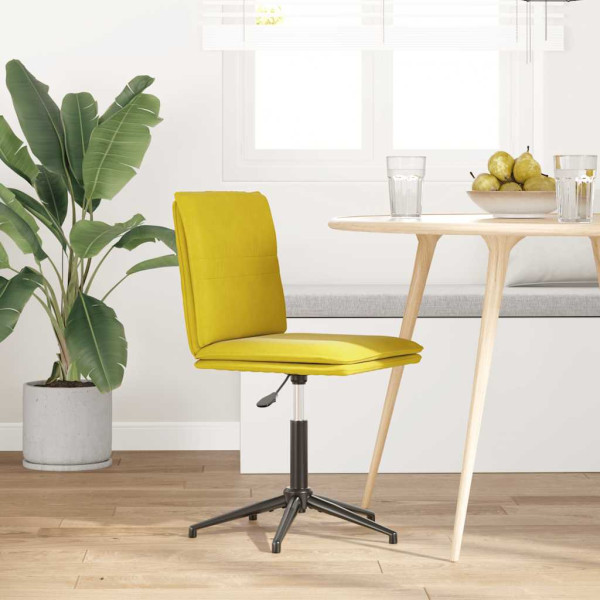 Silla de comedor terciopelo amarillo M 2