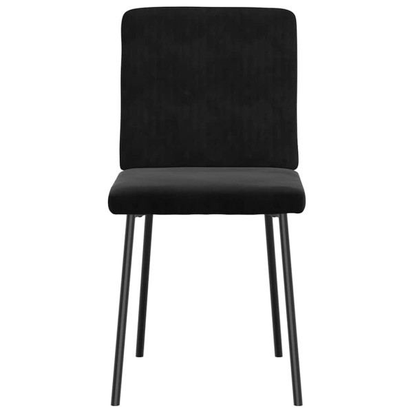 Sillas de comedor 2 unidades terciopelo negro M 4