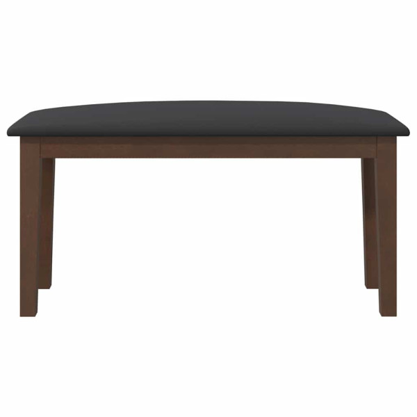 Banco 90 cm madeira seringueira maciça castanho M 4