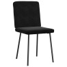 Silla de comedor 6 unidades terciopelo negro 3