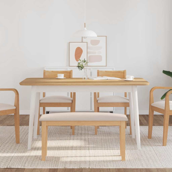 Banco 90 cm Madera Maciza Caucho M 3