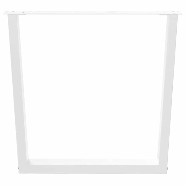 Patas para mesa de comedor en forma de V 2 uds acero blanco M 5