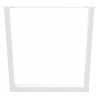 Pernas para mesa de jantar em V. 2 peças. branco. 90x (72-73.3) cm. aço 5
