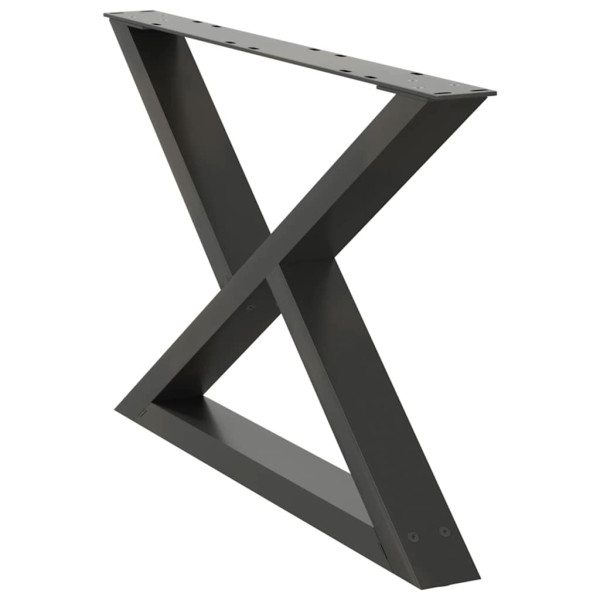 Pés para mesa de centro 2 peças antracite 70x(42-43.3) cm aço M 4