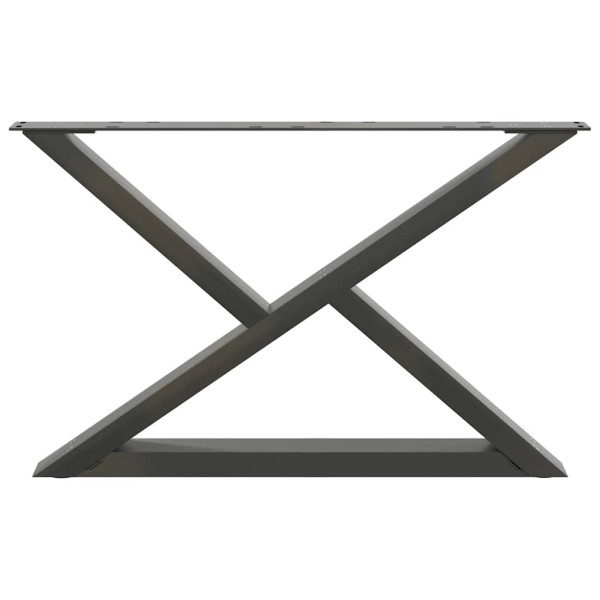 Pés para mesa de centro 2 peças antracite 70x(42-43.3) cm aço M 5