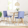 Sillas de comedor 2 uds tela azul jeans 1