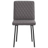 Sillas de comedor 4 unidades cuero sintético gris 4