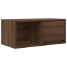 Mueble de TV madera contrachapada roble marrón 60x31x25.5 cm 2