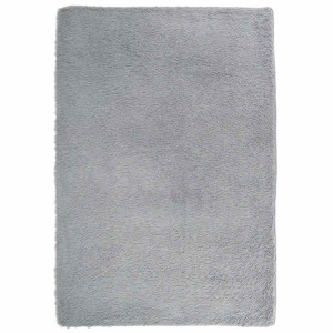 Tapete shaggy de pelo alto NAVARRA 120x170cm cinzento prateado H