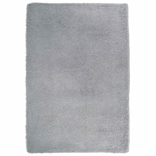 Alfombra peluda de pelo largo NAVARRA gris plateado 120x170 cm M 2