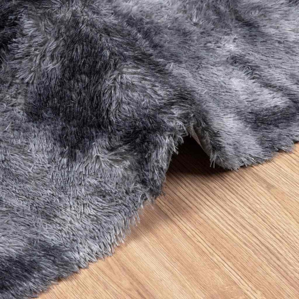 Alfombra de pelo largo NAVARRA gris oscuro 240x340 cm poliéster M 5