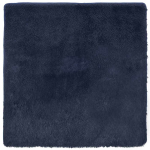 Alfombra de pelo largo NAVARRA azul marino 160x160 cm poliéster H