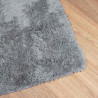 Alfombra de pelo largo NAVARRA gris plateado 120x120 cm 4