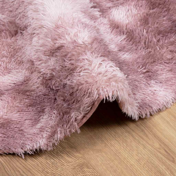 Tapete shaggy de pelo alto NAVARRA 160x160 cm rosa empoeirado M 5