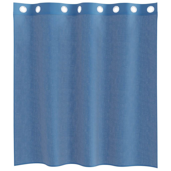 Cortinas de voile com ilhós 2 pcs azul real M 4
