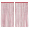 Cortinas de tiras 2 uds. color rosa 140x250 cm 2