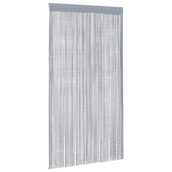 Cortinas de tiras 2 peças cinza claro 100x250 cm M 3