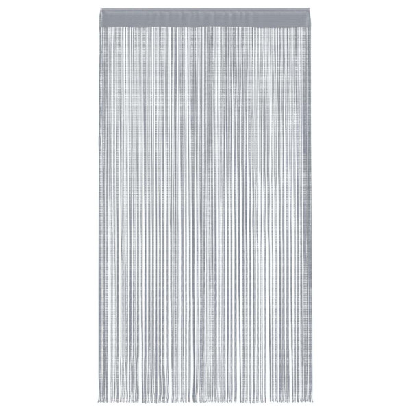 Cortinas de tiras 2 uds gris claro 100x250 cm M 4