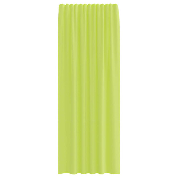 Cortinas de voile com aba 2 pcs verde-maçã M 4