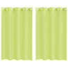 Cortinas de voile com ilhós 2 pcs verde-maçã 140x175 cm 2