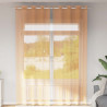 Cortinas de gasa con ojales 2 uds naranja 140x300 cm 1