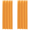 Cortinas de voile com ilhós 2 pcs laranja 140x300 cm 2
