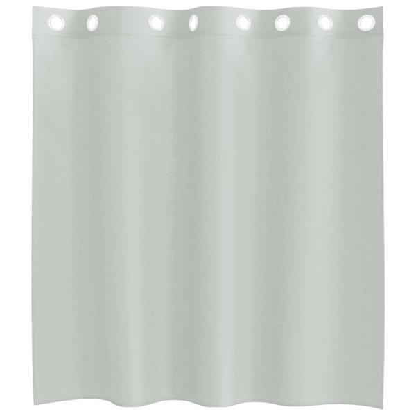 Cortinas de gasa con ojales 2 uds gris claro 140x140 cm M 4