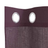 Cortinas de gasa con ojales 2 uds morado 140x260 cm 5