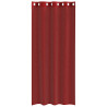Cortinas de voile com ilhós 2 pcs vermelho tinto 4