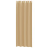 Cortinas de voile com ilhós 2 pcs areia 4