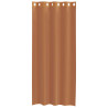 Cortinas de voile com ilhós 2 pcs terracota 4