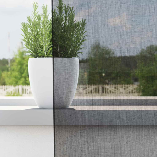 Cortinas de voile com aba 2 pcs preto M 3