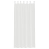 Cortinas de voile com bolsos para varão 2 pcs branco 4