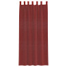 Cortinas de gasa con bolsillos para varillas 2 uds. rojo vino 4